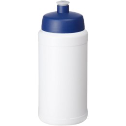 Bidon Baseline® Plus o pojemności 500 ml z wieczkiem sportowym biały, niebieski
