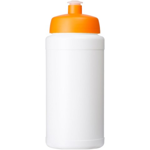 Bidon Baseline® Plus o pojemności 500 ml z wieczkiem sportowym biały, pomarańczowy