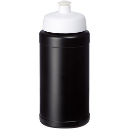 Bidon Baseline® Plus o pojemności 500 ml z wieczkiem sportowym czarny, biały