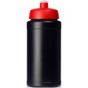 Bidon Baseline® Plus o pojemności 500 ml z wieczkiem sportowym czarny, czerwony