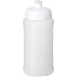 Bidon Baseline® Plus o pojemności 500 ml z wieczkiem sportowym przezroczysty, biały