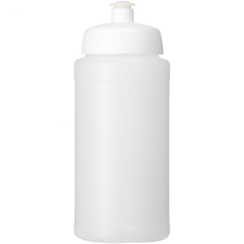 Bidon Baseline® Plus o pojemności 500 ml z wieczkiem sportowym przezroczysty, biały