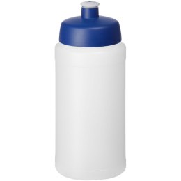 Bidon Baseline® Plus o pojemności 500 ml z wieczkiem sportowym przezroczysty, niebieski