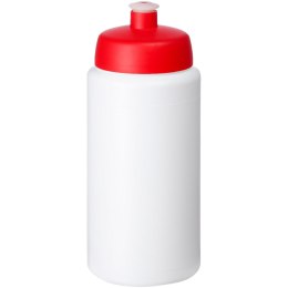 Bidon Baseline® Plus o pojemności 500 ml ze sportowym wieczkiem i uchwytem biały, czerwony