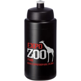 Bidon Baseline® Plus o pojemności 500 ml ze sportowym wieczkiem i uchwytem czarny
