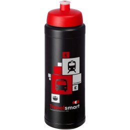 Bidon Baseline® Plus o pojemności 750 ml ze sportowym wieczkiem i uchwytem czarny, czerwony