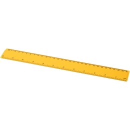 Linijka Renzo o długości 30 cm wykonana z tworzywa sztucznego żółty