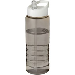 Bidon H2O Treble o pojemności 750 ml z wieczkiem z dzióbkiem ciemnografitowy, biały