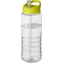 Bidon H2O Treble o pojemności 750 ml z wieczkiem z dzióbkiem przezroczysty, limonka