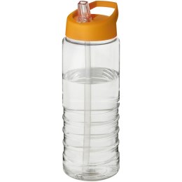 Bidon H2O Treble o pojemności 750 ml z wieczkiem z dzióbkiem przezroczysty, pomarańczowy