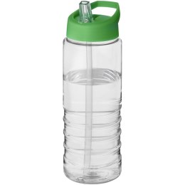 Bidon H2O Treble o pojemności 750 ml z wieczkiem z dzióbkiem przezroczysty, zielony