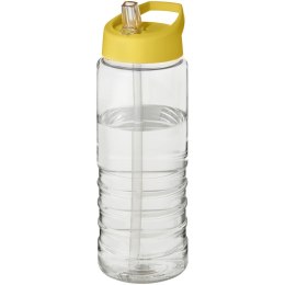 Bidon H2O Treble o pojemności 750 ml z wieczkiem z dzióbkiem przezroczysty, żółty