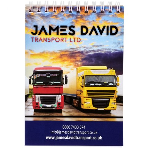 Notatnik Desk-Mate® w formacie A6 z przedziałką biały