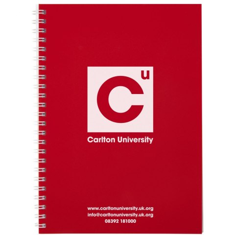 Notatnik Rothko w formacie A5 czerwony, biały