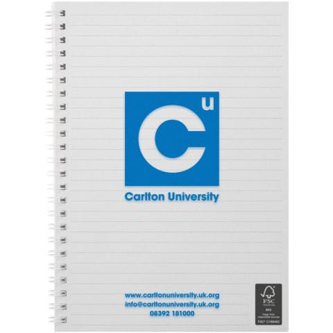 Notatnik Rothko w formacie A5 szroniony bezbarwny, biały