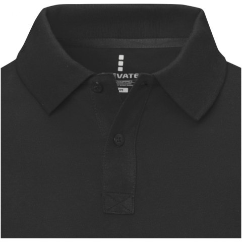 Męskie polo Calgary z krótkim rękawem czarny