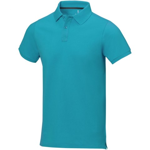 Męskie polo Calgary z krótkim rękawem morski