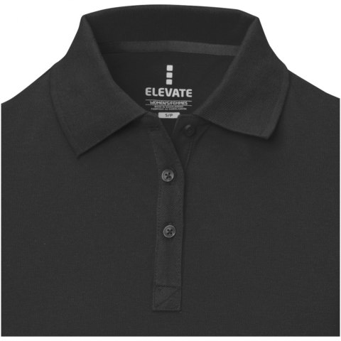 Damskie polo Calgary z krótkim rękawem czarny