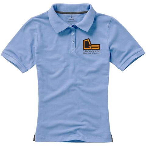 Damskie polo Calgary z krótkim rękawem jasnoniebieski