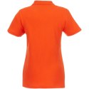 Helios - koszulka damska polo z krótkim rękawem pomarańczowy