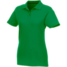 Helios - koszulka damska polo z krótkim rękawem zielona paproć