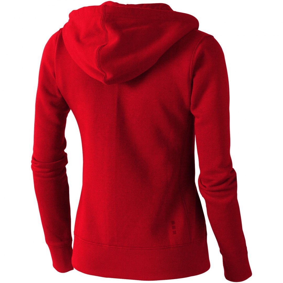 Damska rozpinana bluza z kapturem Arora czerwony (38212250)