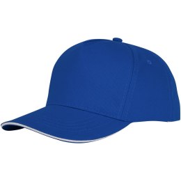 Rozowy, 5-panelowa czapka CETO niebieski