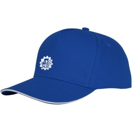 Rozowy, 5-panelowa czapka CETO niebieski