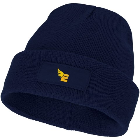 Czapka typu beanie Boreas z naszywką granatowy