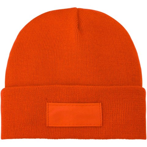 Czapka typu beanie Boreas z naszywką pomarańczowy