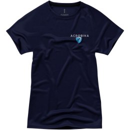 Damski T-shirt Niagara z krótkim rękawem z dzianiny Cool Fit odprowadzającej wilgoć granatowy