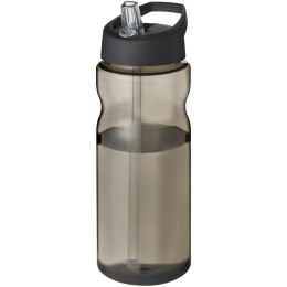 Bidon H2O Eco o pojemności 650 ml z wieczkiem z dzióbkiem charcoal, czarny
