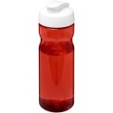 Bidon H2O Eco o pojemności 650 ml z wieczkiem zaciskowym czerwony, biały