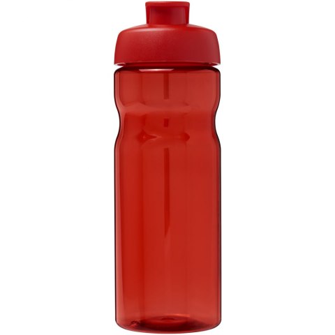Bidon H2O Eco o pojemności 650 ml z wieczkiem zaciskowym czerwony, czerwony