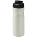 Bidon H2O Eco o pojemności 650 ml z wieczkiem zaciskowym kość słoniowa, czarny