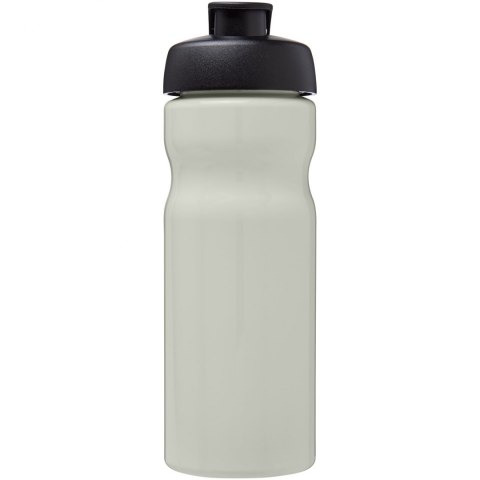 Bidon H2O Eco o pojemności 650 ml z wieczkiem zaciskowym kość słoniowa, czarny