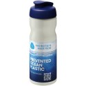 Bidon H2O Eco o pojemności 650 ml z wieczkiem zaciskowym kość słoniowa, niebieski