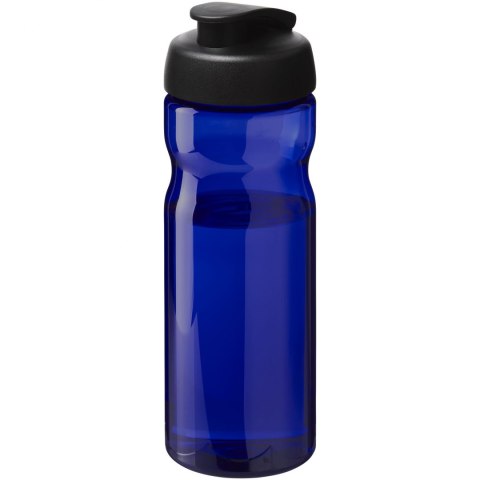 Bidon H2O Eco o pojemności 650 ml z wieczkiem zaciskowym niebieski, czarny
