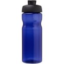 Bidon H2O Eco o pojemności 650 ml z wieczkiem zaciskowym niebieski, czarny