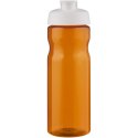 Bidon H2O Eco o pojemności 650 ml z wieczkiem zaciskowym pomarańczowy, biały