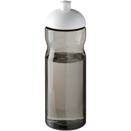 Bidon H2O Eco o pojemności 650 ml z wypukłym wieczkiem ciemnografitowy, biały