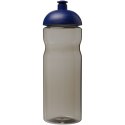 Bidon H2O Eco o pojemności 650 ml z wypukłym wieczkiem ciemnografitowy, błękit królewski