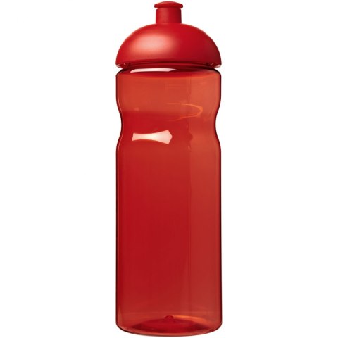 Bidon H2O Eco o pojemności 650 ml z wypukłym wieczkiem czerwony