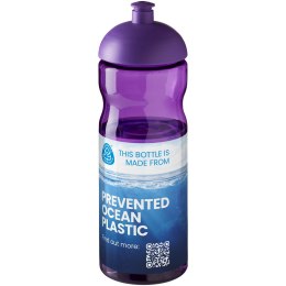 Bidon H2O Eco o pojemności 650 ml z wypukłym wieczkiem fioletowy