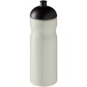Bidon H2O Eco o pojemności 650 ml z wypukłym wieczkiem kość słoniowa, czarny