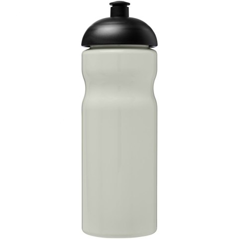 Bidon H2O Eco o pojemności 650 ml z wypukłym wieczkiem kość słoniowa, czarny