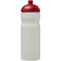 Bidon H2O Eco o pojemności 650 ml z wypukłym wieczkiem kość słoniowa, czerwony