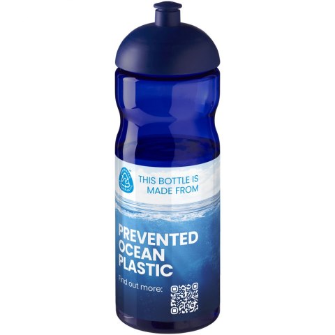 Bidon H2O Eco o pojemności 650 ml z wypukłym wieczkiem niebieski