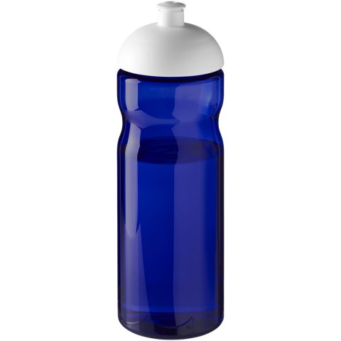 Bidon H2O Eco o pojemności 650 ml z wypukłym wieczkiem niebieski, biały