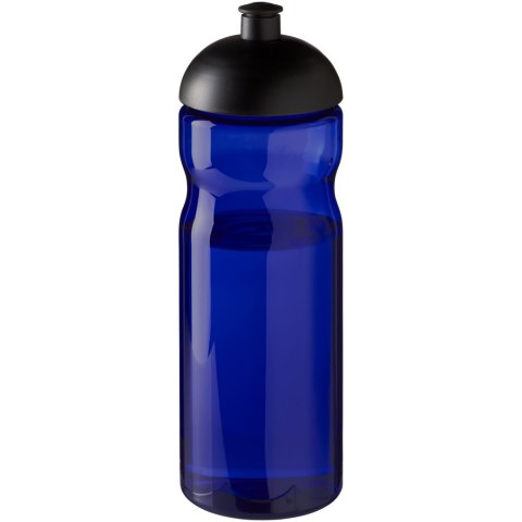 Bidon H2O Eco o pojemności 650 ml z wypukłym wieczkiem niebieski, czarny